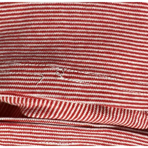 Just My Size Collared Red White Striped Tee Shirt Plus Size 18W/20W Short Sleeve - Picture 7 of 12